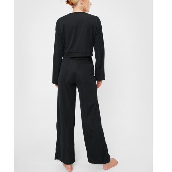 US 6 set Long sleeve crop top and pants set - Picture 4 of 5